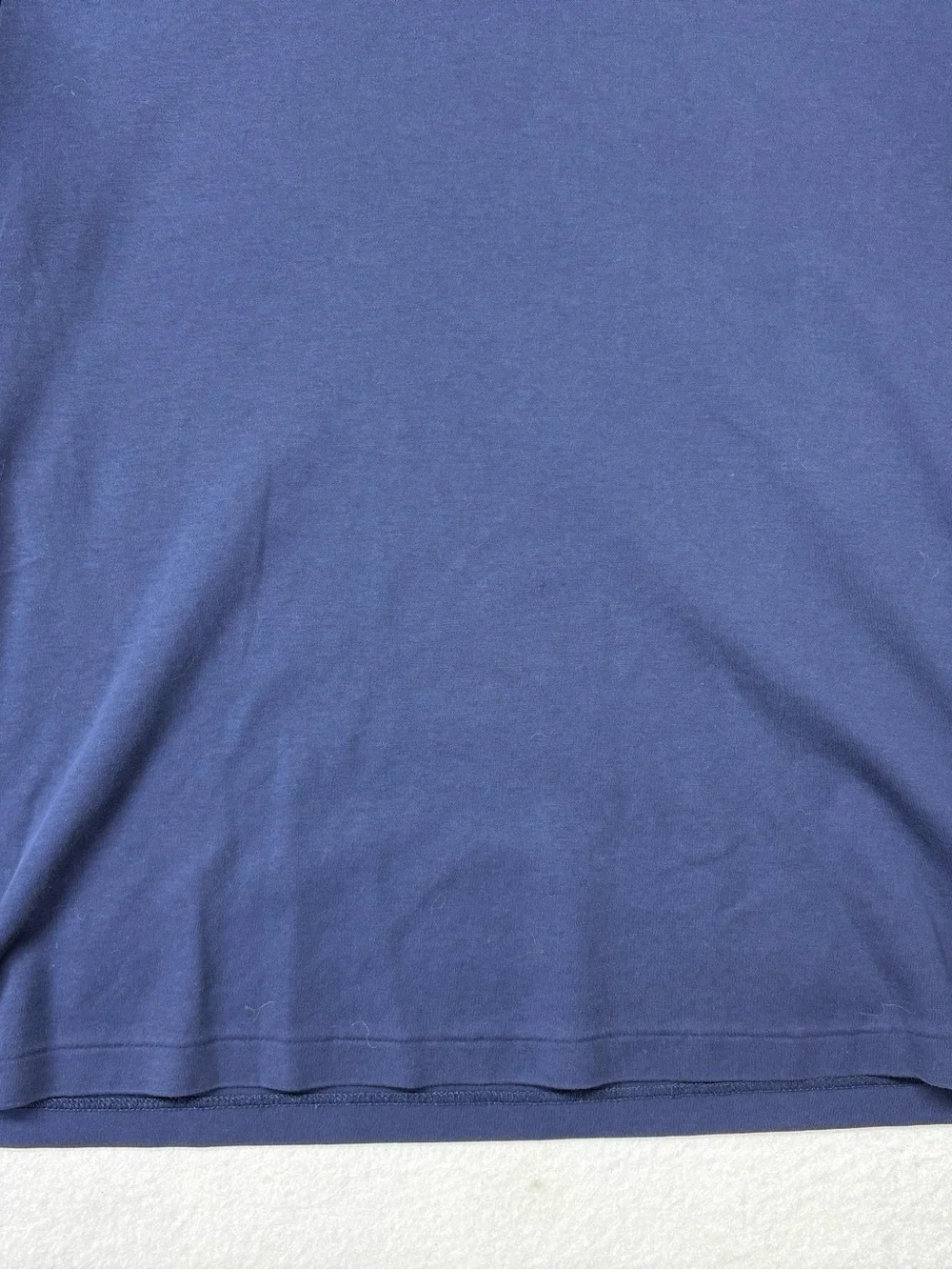 Ralph Lauren Polo Men's V Neck T Shirt Blue Sz Large Slim Fit Cotton Logo Pony